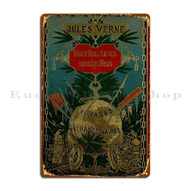 Металлическая вывеска Jules Verne Extraordinary Voyages клубная вечеринка принт бар кухня клуб
