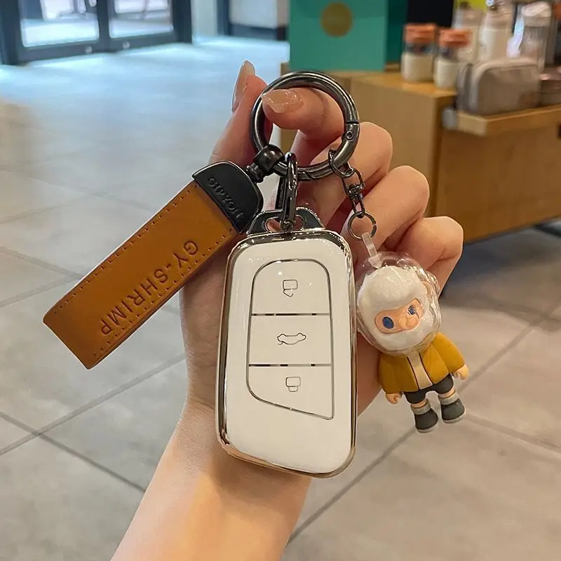 

Car Key Case Cover For Chery Tiggo 3 5X 4 8 Glx 7 2019 2020 Arrizo Car Holder Shell Car-Styling Accessories