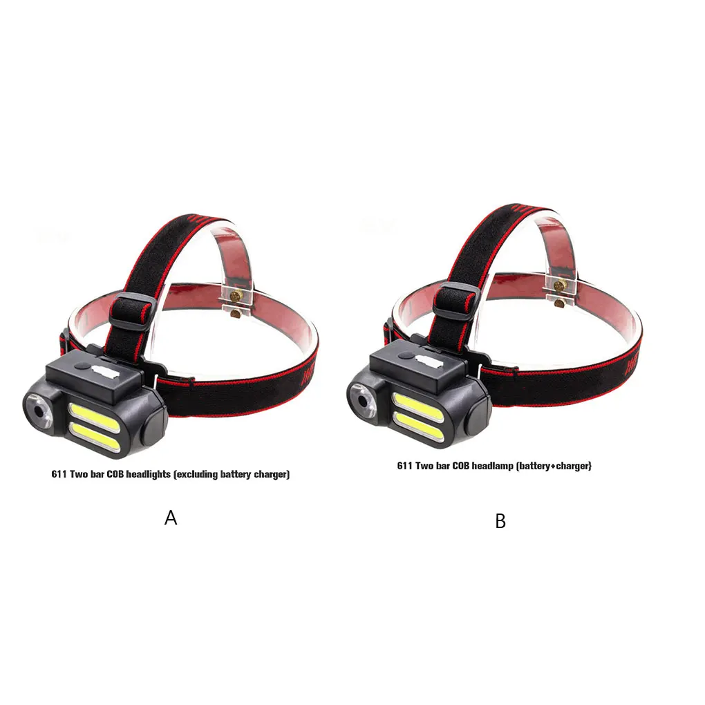 

IPX5 Waterproof Headlight Headlamp 4 Modes Adjustable Flashlight Night Fishing Running Head Torch Outdoor Equipment Type 1