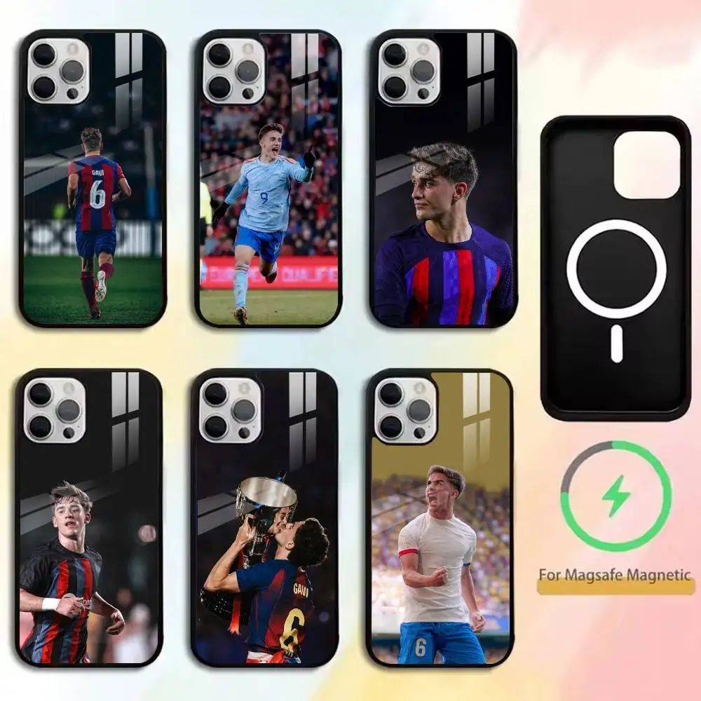 Фото Чехол для телефона P-Pablo G-Gavi-Football-Sport для iPhone 17, 16, 15, 14, 13, 12, 11 Plus, Pro с поддержкой магнитной беспроводной зарядки №1