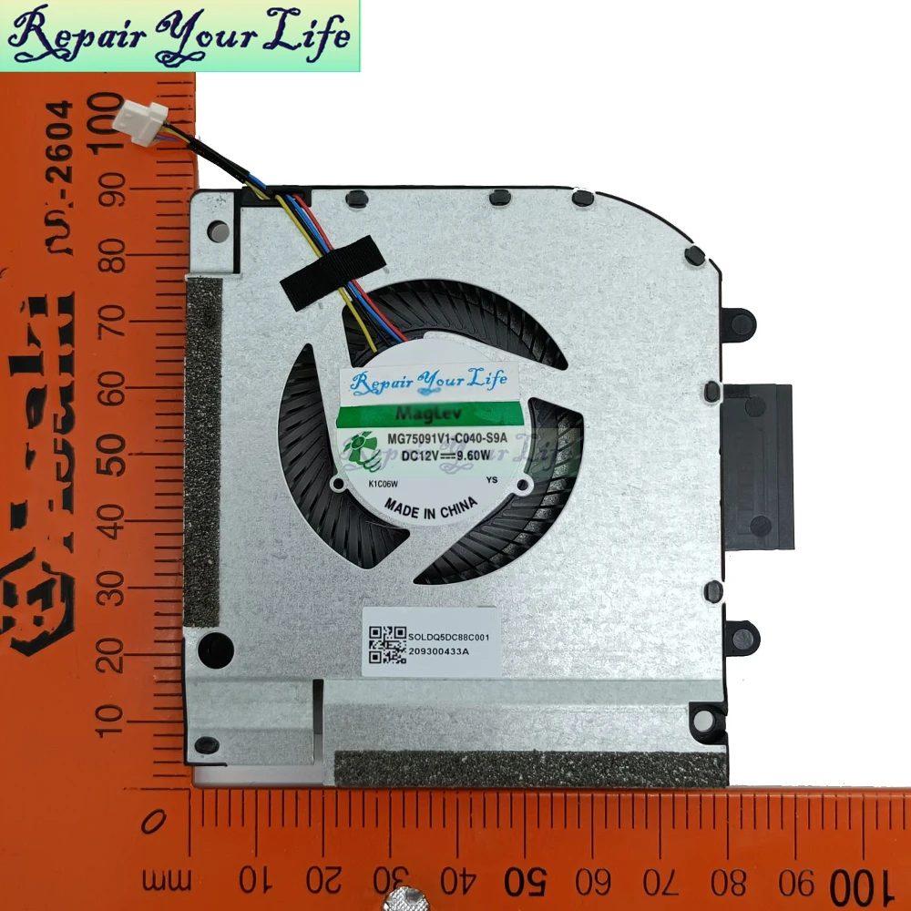 Вентилятор охлаждения процессора и графического для Thunderobot Zero G3 Max L JT009K00BRU JT009X00DRU