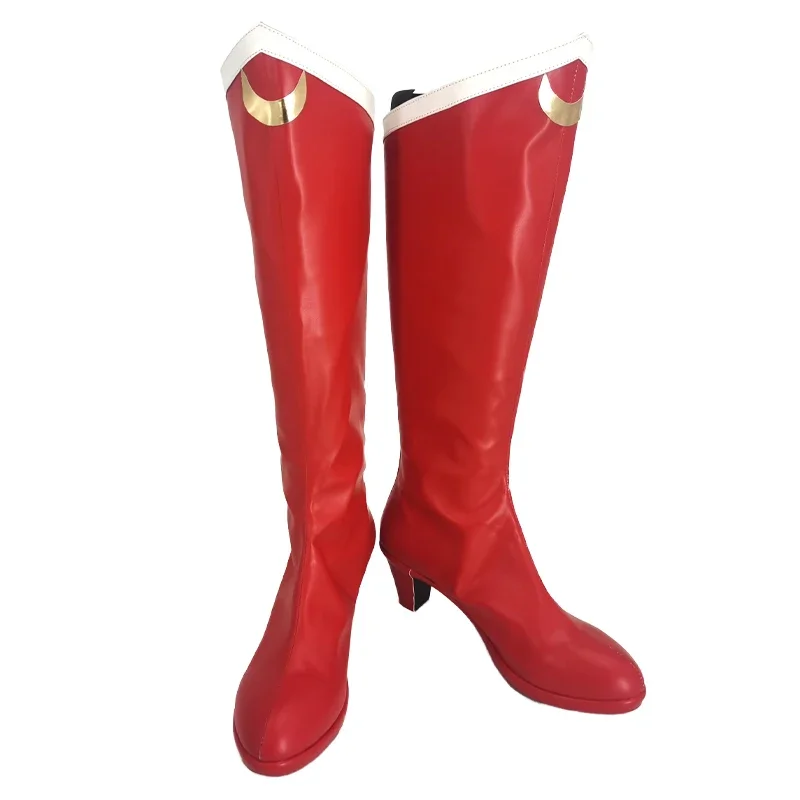 Красные сапоги в стиле аниме Сейлор Мун Цукино Усаги обувь для косплея