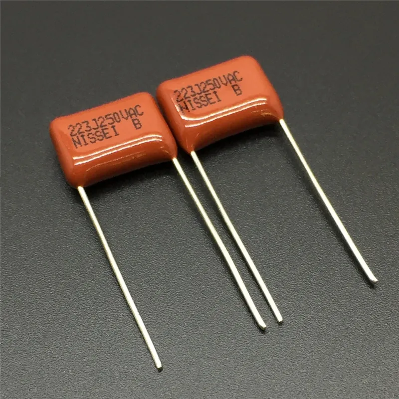 Конденсатор Japan NISSEI CBB MMD 100 V 250 J 223 мкФ 22nF шаг = 10 мм металлизированный полиэфирный