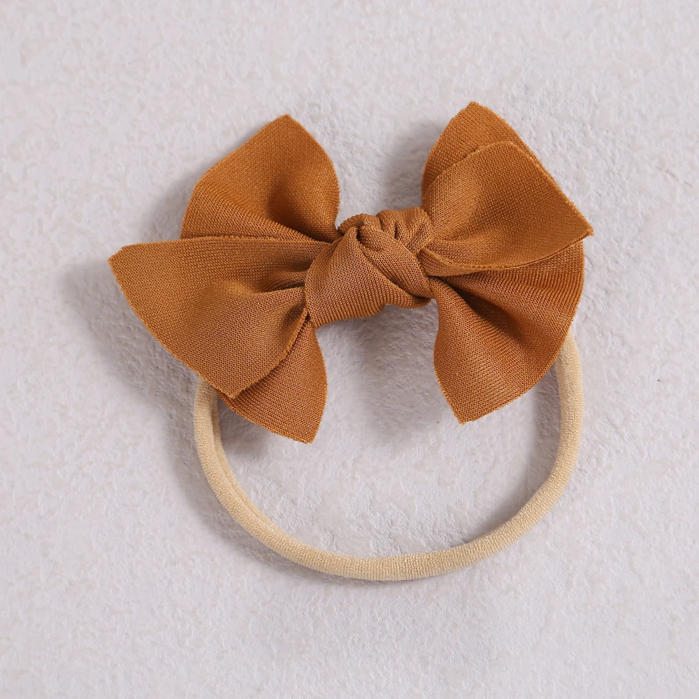 

8colors Baby Bow Headbands Cute Cotton Hair Bows For Girls Elastic Nylon Headband For Newborn Baby Girl Toddler Hair Accessories