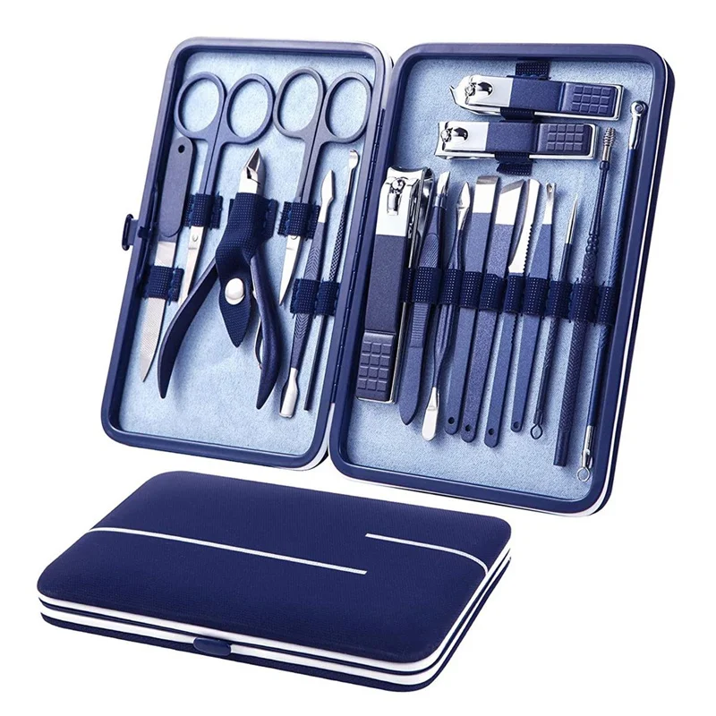

4-18pcs Manicure Cutters Nail Clipper Set Stainless Steel Ear Spoon Nail Clippers Pedicure Nail Art Tool Manicure