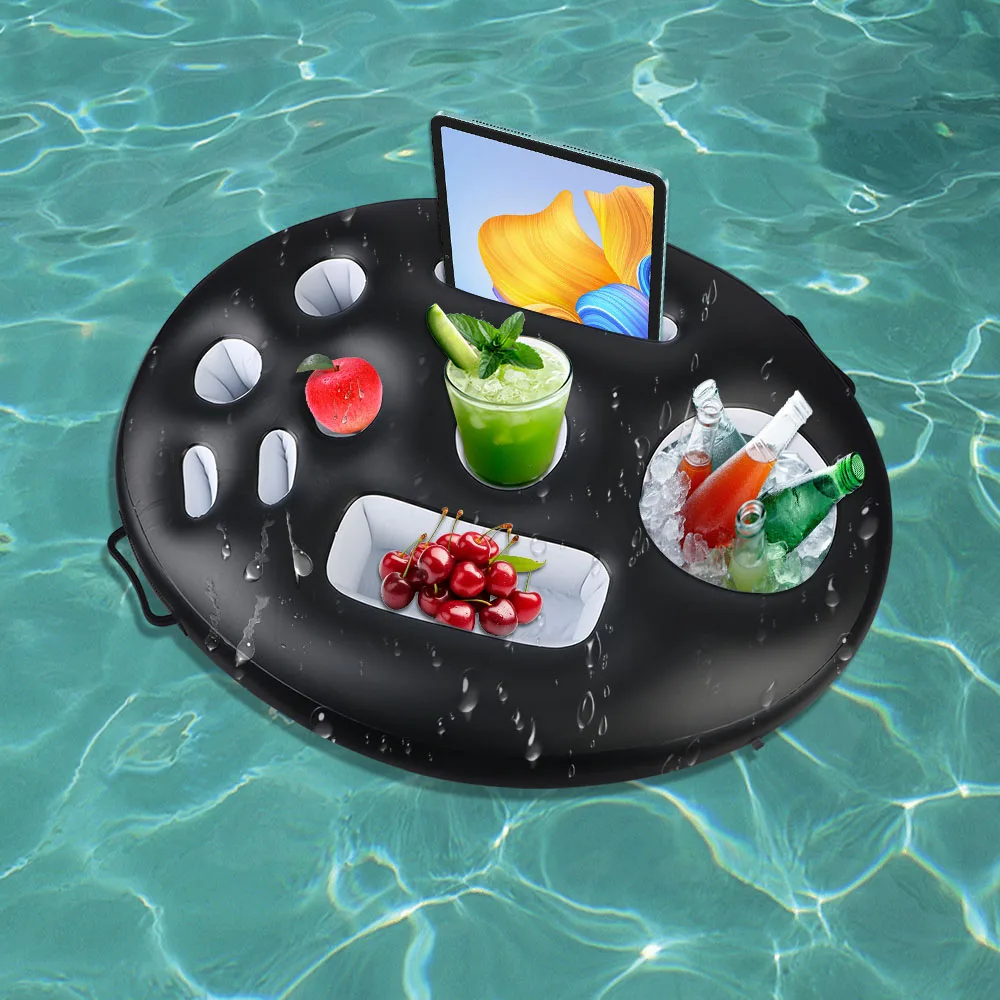 Портативный Надувной Держатель Для Пива С Плавающим Подносом На 8/9 Отверстий