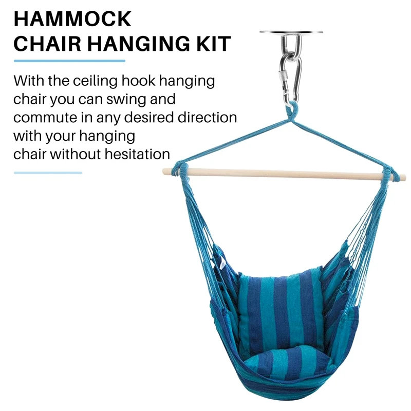 Поворотный подвесной крюк для подвешивания стула, потолочный, акционный, до 360°, выдерживающий нагрузку до 400 кг, для гамака, тренажера-подвески, боксерской груши, йога.