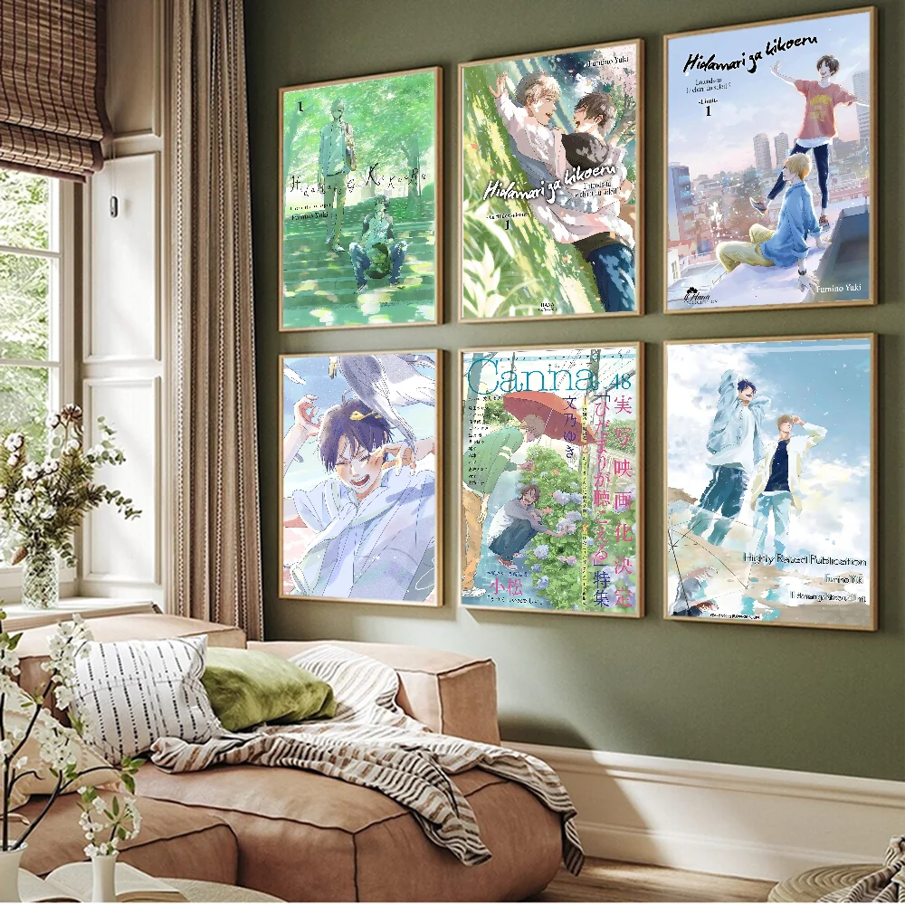 Винтажные постеры Hidamari Ga Kikoeru клейкие винтажные Декорации для комнаты дома бара