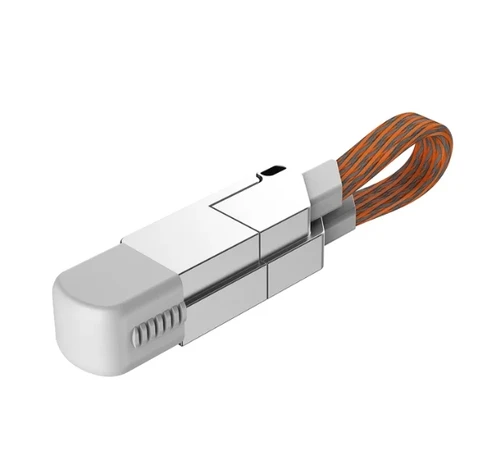 USB-кабель зарядный 6-в-1 из цинкового сплава, 60 Вт, USB Type C
