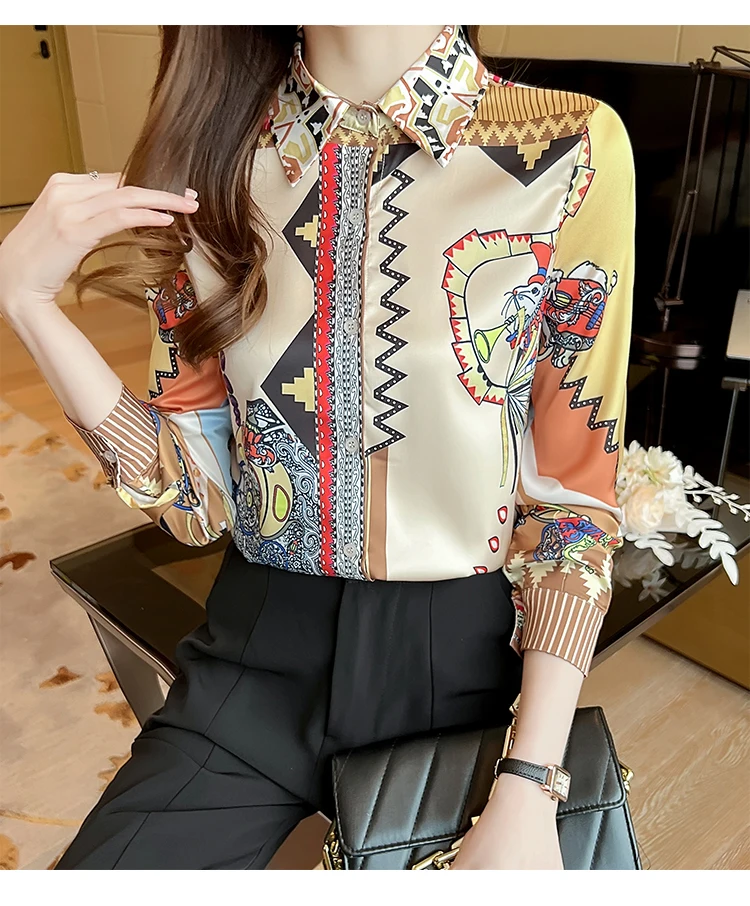 FANIECES 한국국뷰뷰뷰옷 옷 свободные рубашки для офиса женские рубашки-поло с воротником