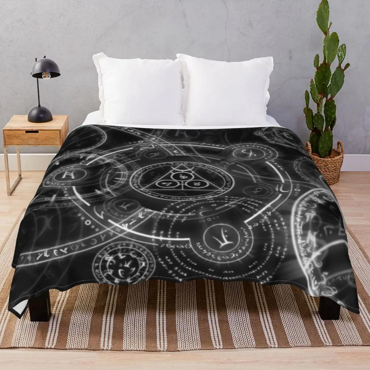 Viking Runes Blanket Coral Fleece Plush Decoration Comfortable Unisex Throw Blankets for Bed Sofa Travel Office