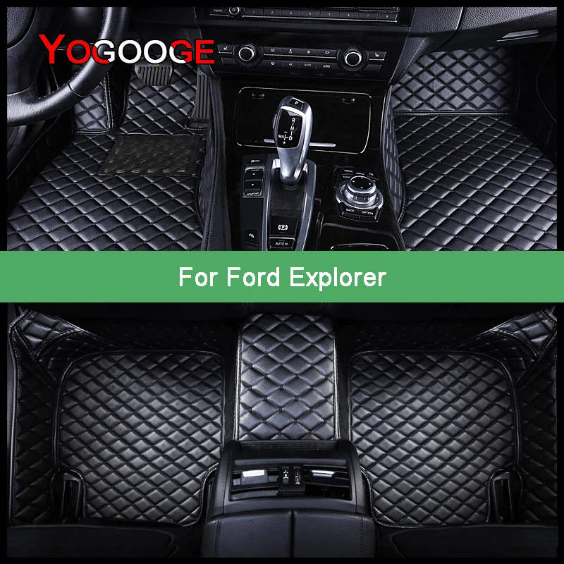 

YOGOOGE Car Floor Mats For Ford Explorer 2001-2021 Years Foot Coche Accessories Carpets