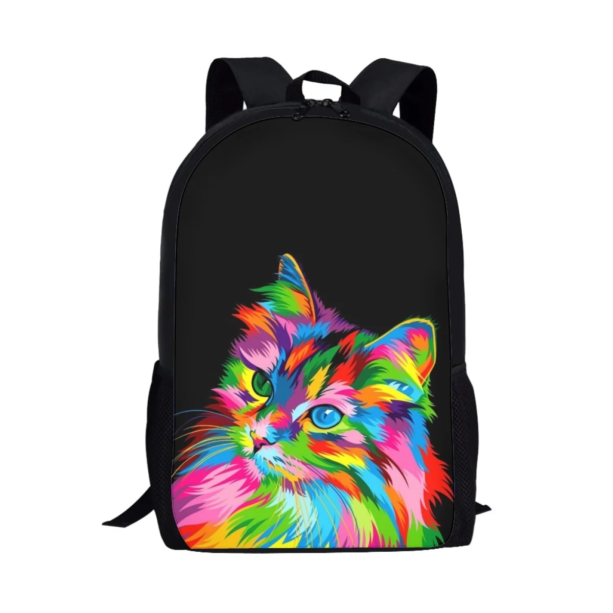17 Inch Fashion Student Backpack Painted Animal Print School Bags for Childrens Personality Design Travel Storage Le Cartable