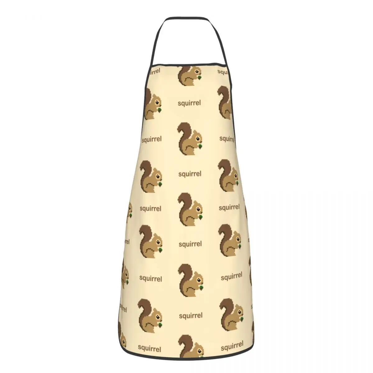 

Funny Squirrel Kitchen Grill Aprons Adjustable Cartoon Cute Animal Pinafores for Chef Barista Restaurant