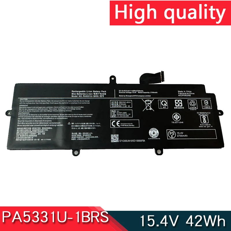 PA5331U 1BRS 15 4 В 42 Втч аккумулятор для ноутбука Toshiba PORTEGE PTG TEC X30L A40-G R30-A A30-E-10N AK01B AK40B P
