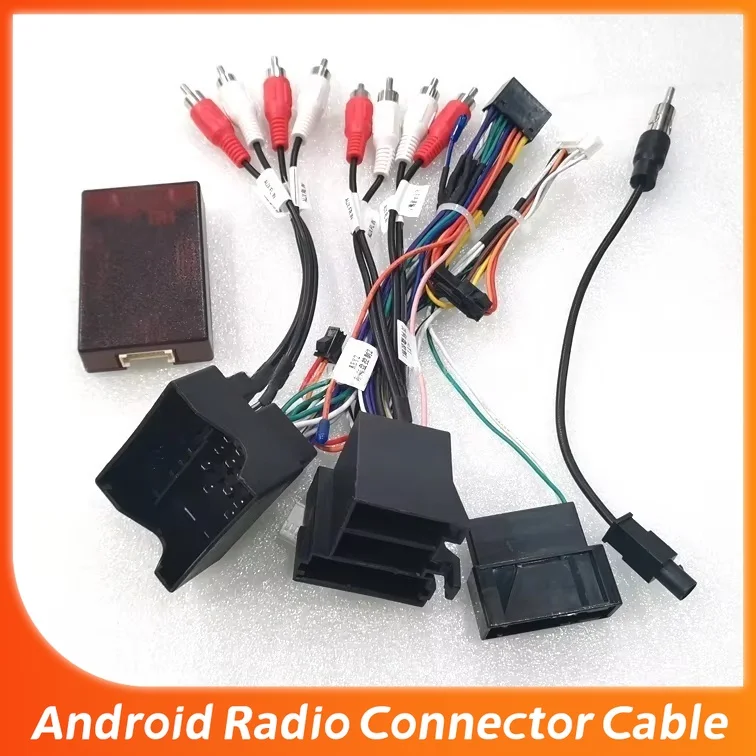 Фото Кабель питания Android 16PIN для автомобильной аудиосистемы Audi TT/A6/A3/A4 с блоком Canbus, адаптер для DVD-плеера, проводка для автомобилей с Android. №2