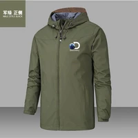 jacket mens and womens new spring and autumn hooded zipper waterproof outdoor mountaineering camping casual jacket