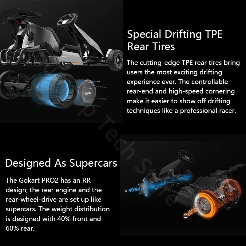 АКЦИЯ ЕС оригинальный Ninebot от Segway GoKart Pro 2 Lamborghini Kart 43 км/ч 4800 Вт мотор