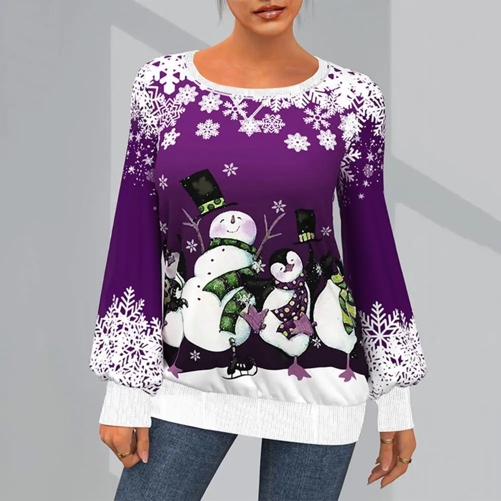 

Женский модный пуловер с длинным рукавом и круглым вырезом