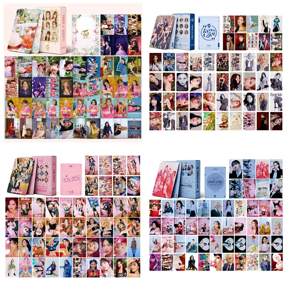 

55PCS Kpop TWICE New Album Between Lomo Card Photocard HD Printed Small Album Photo Cards For Collection Postcards Fans Gift