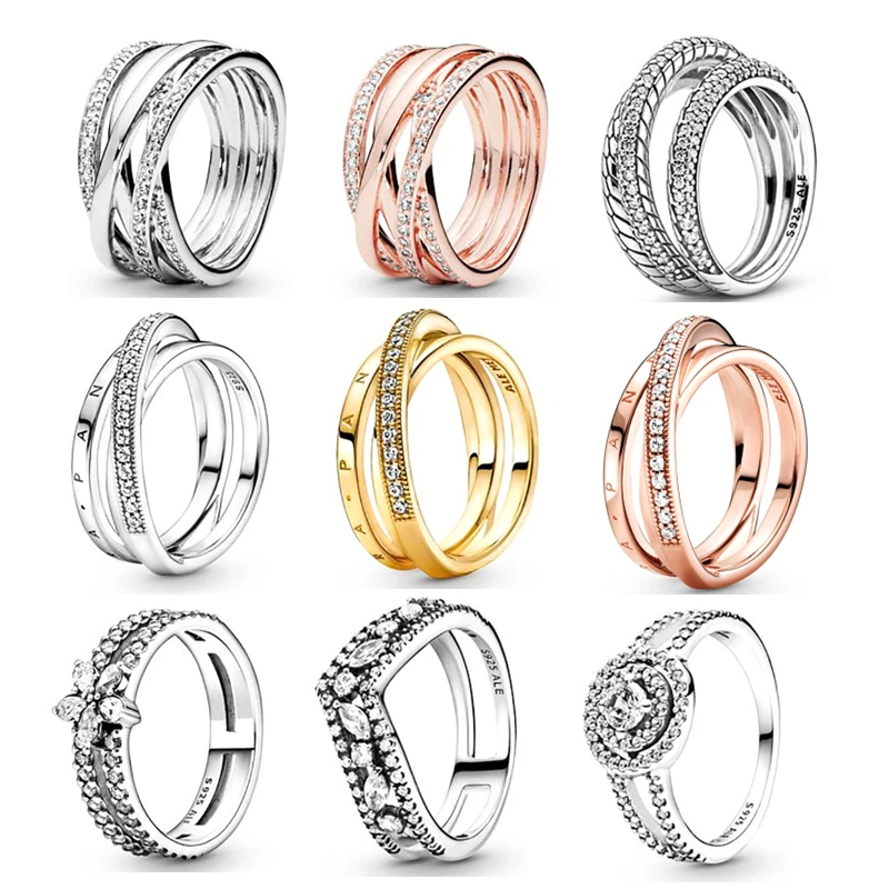 

Женское кольцо из серебра 2021 пробы, дизайнерское ювелирное изделие «сделай сам», 925