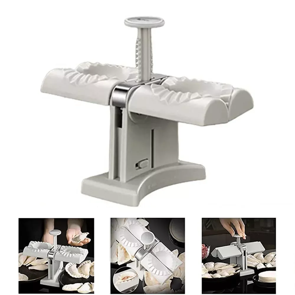 Fully Automatic Dumpling Artifact Household Double Head Press Type Pierogi Maker Mould New Special DIY Machine Kitchen Easy-tool 1