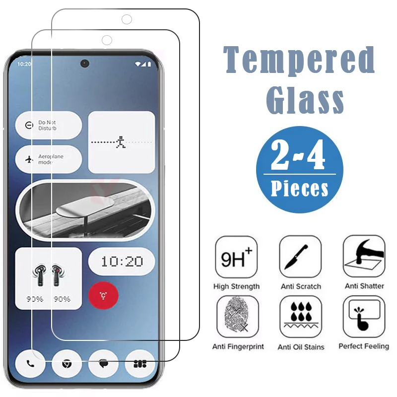 2-4 шт. закаленное стекло для телефона Nothing (2a) Plus Защитная пленка экрана Phone (2) (1) HD CMF