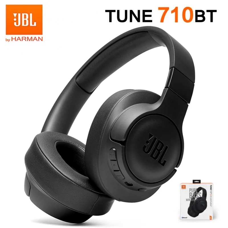 JBL Bluetooth Headphones TUNE 700BT Wireless Pure Bass Earphone Gaming Sports Headset Multi-Point Connection Handsfree With