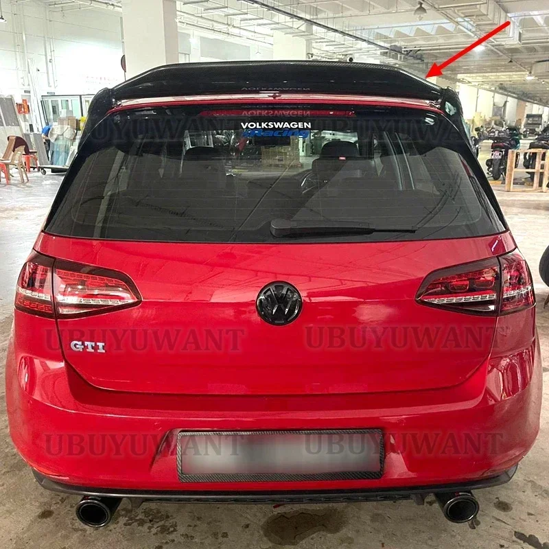 Спойлер на заднее крыло автомобиля из углеродного волокна для Volkswagen GOLF7 MK7 GTI или R