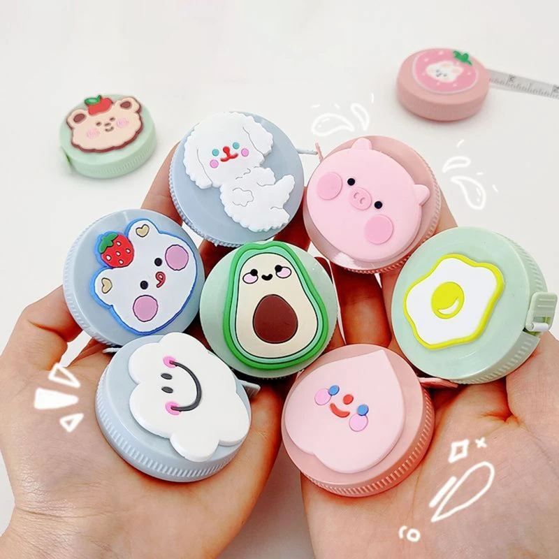 

Retractable Measuring Tape 1.5 Meters Body Measure Tape Soft Ruler for Fabric Sewing Baby Height Cloth Waist Measurement