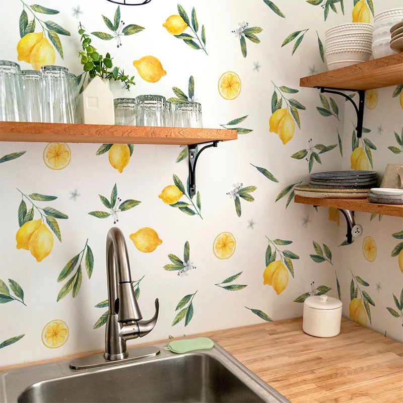 Декоративные наклейки на стену в виде свежих фруктов фон для детской комнаты