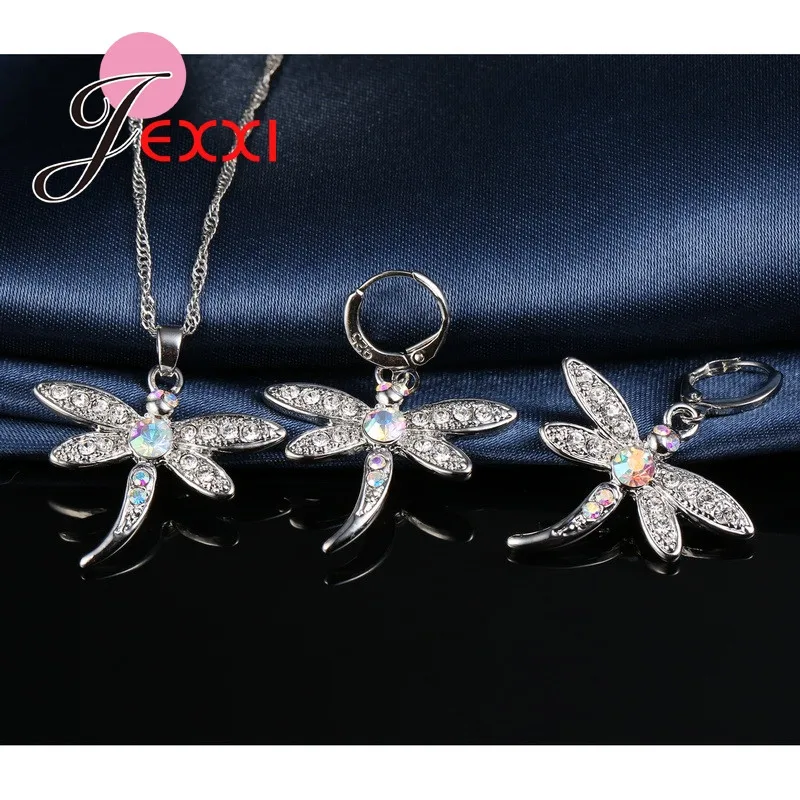 Симпатичные висячие комплекты ювелирных украшений из стерлингового серебра 925