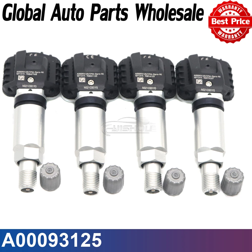 1/4 шт. автомобильный новый датчик давления в шинах TPMS A 00093125 Для Beijing RUBIK BAIC BJEV EU5 EU7