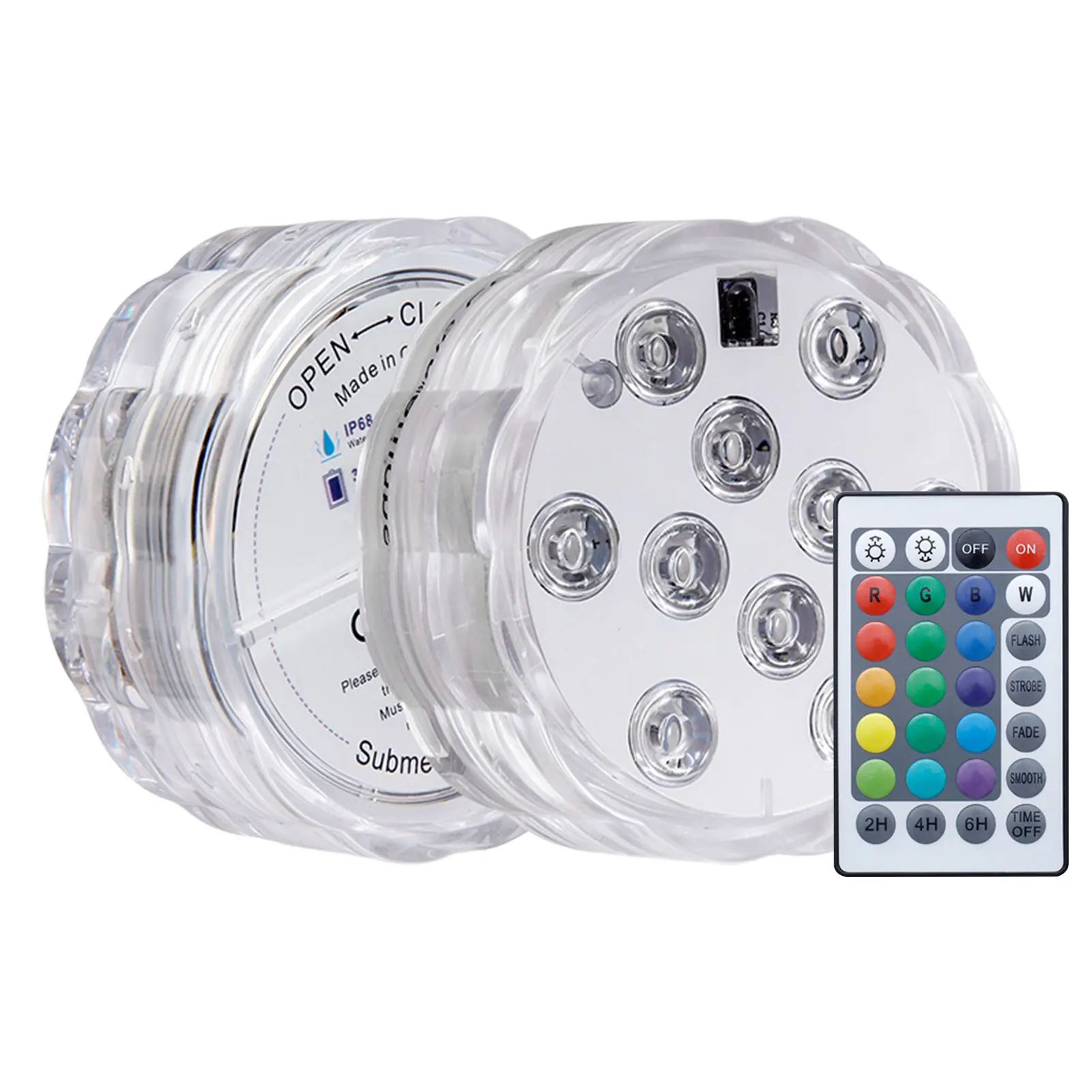 

Submersible LED Lights Submersible LED Lights With Magnet And Suction Cups 13 LEDs Pool Lighting With Rf Remote Control IP68