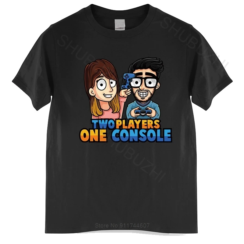 Новое поступление мужская футболка dei Two Players One Console - STEF E PHERE итальянский Youtuber Gaming
