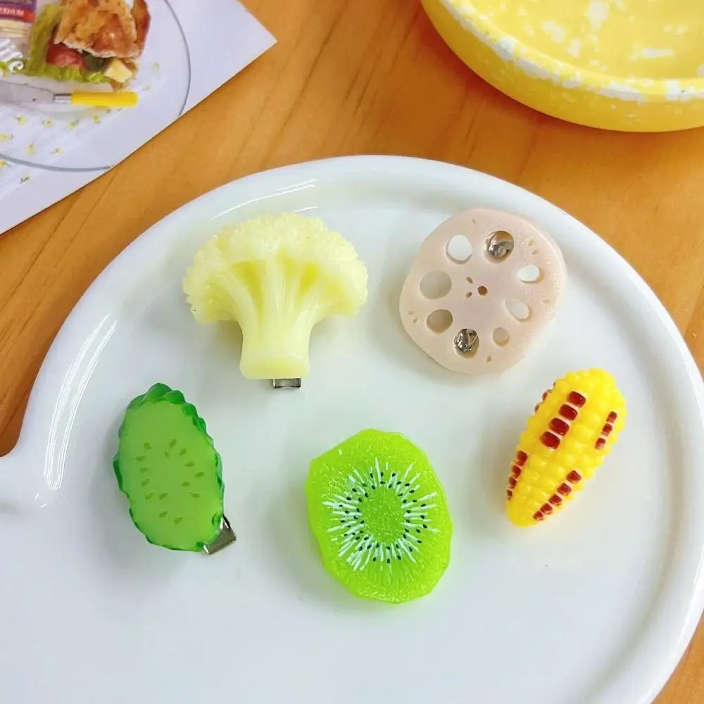 

Симпатичные заколки для волос в виде овощей и фруктов, ацетатные заколки для волос для женщин, модные украшения для девочек, детские заколки, аксессуары для волос для ежедневного укладки