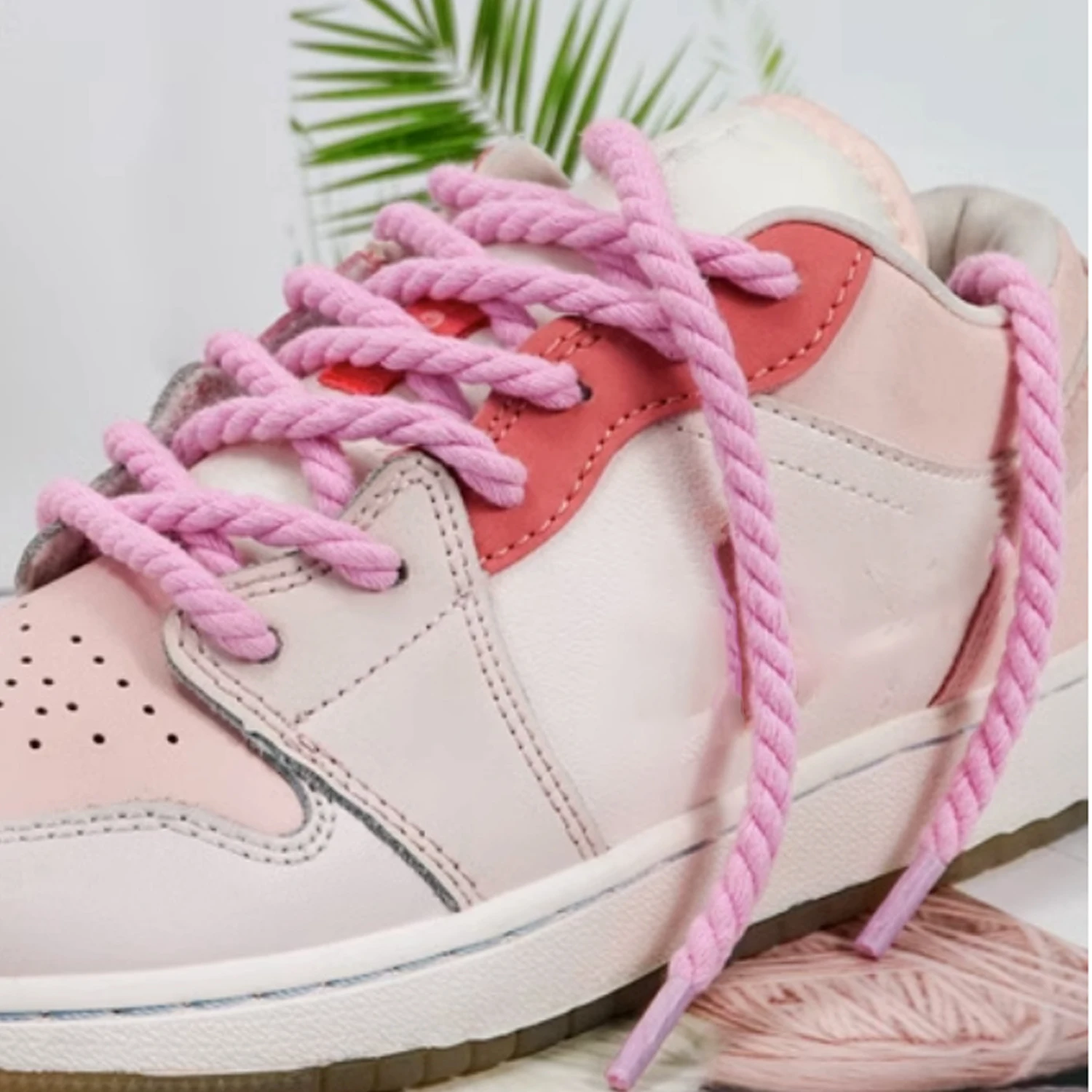 

Bold Cotton Linen Twist Weave Shoelaces Wood Color Rope Laces Men Women Trend Personality Sport Casual Shoes Laces Dropsship