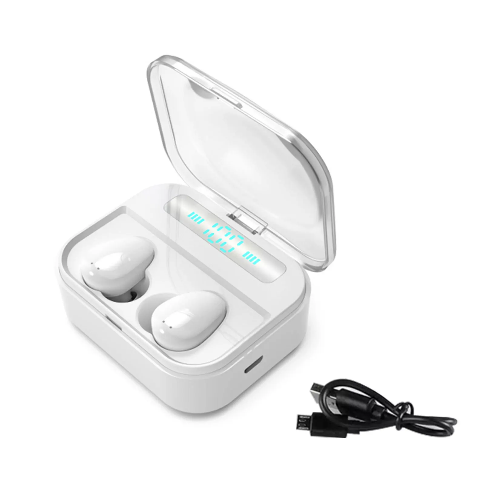 

Эргономичные беспроводные наушники Bluetooth совместимый зарядный чехол HIFI Звук с ушной крышкой для путешествий музыка портативное шумоподавл...