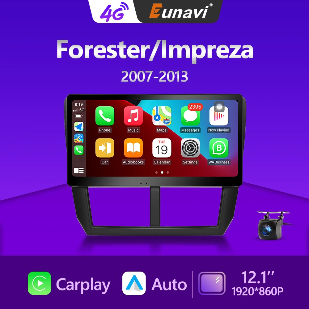 

Eunavi 2 DIN Android Auto Radio For Subaru Forester 3 SH Impreza 2007-2013 Car Multimedia GPS Carplay 4G 2din Autoradio