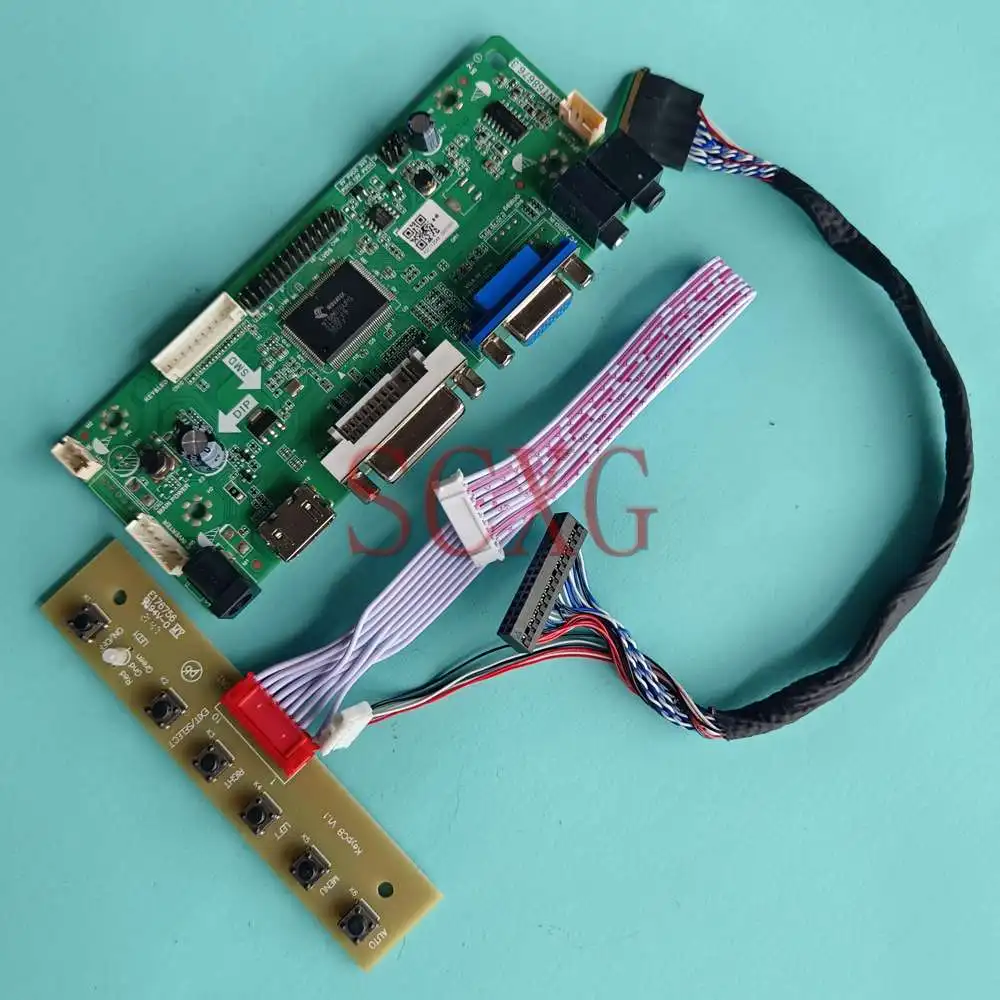 

LCD Monitor Controller Drive Board Kit Fit LTN156AT02 15.6" LVDS 40 Pins 1366*768 60Hz HDMI-Compatible DVI VGA Notebook Panel