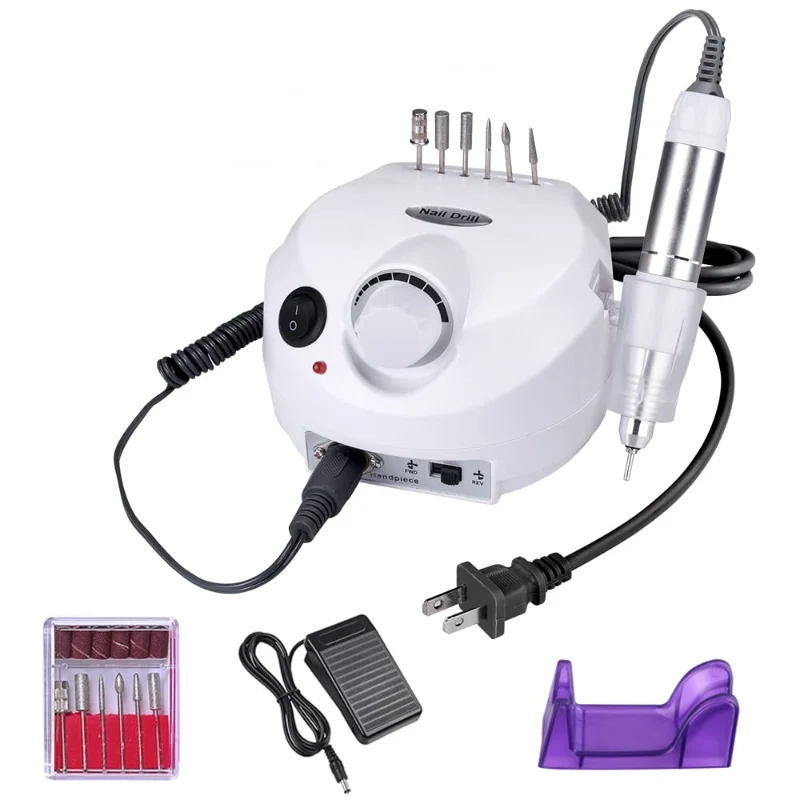 

35000/20000 RPM Electric Nail Drill Machine Mill Cutter Sets for Manicure Nail Tips Manicure Electric Nail Pedicure File