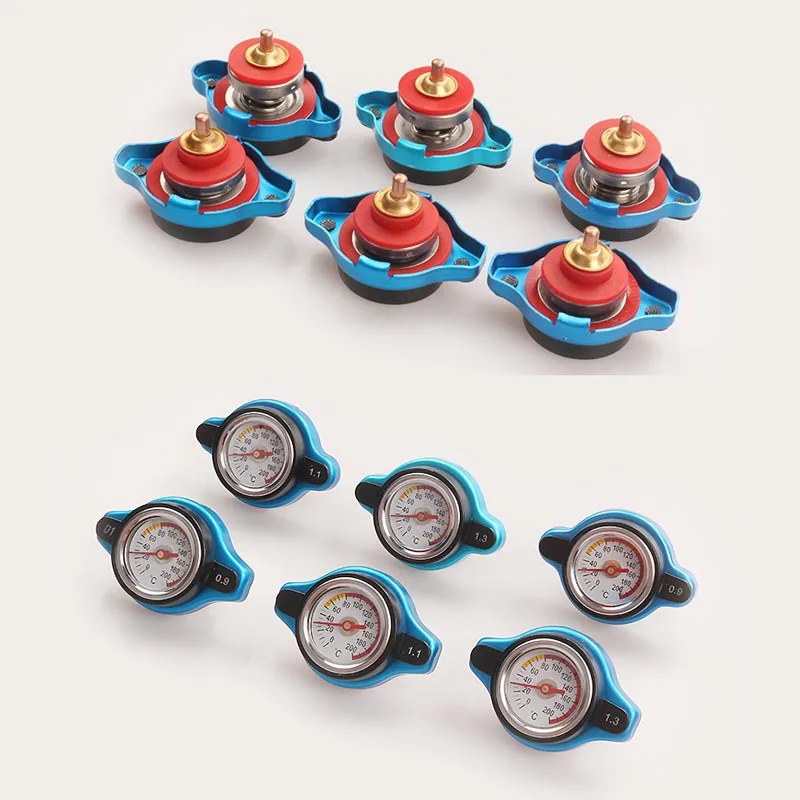 

Car Motorcycle Water Temperature Gauge with Utility Safe 0.9 Bar/ 1.1 Bar/1.3 Bar D1 Spec Thermo Radiator Cap Tank Cover