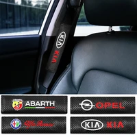 12 pcs car safety seat belt pads harness safety shoulder strap cushion cover shoulder cover for seat leon 1 2 3 mk3 fr arosa
