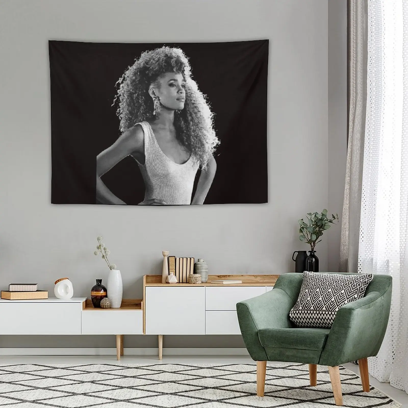 Настенный Гобелен Уитни Хьюстон украшения для комнаты эстетический аниме Декор