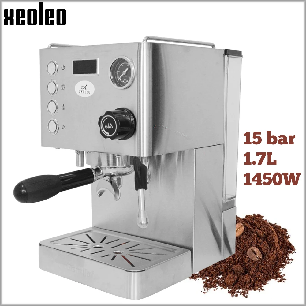 

Stainless steel Espresso Coffee maker Automatic Coffee machine 15 Bar Pump Espresso machine pressure Espresso Coffee