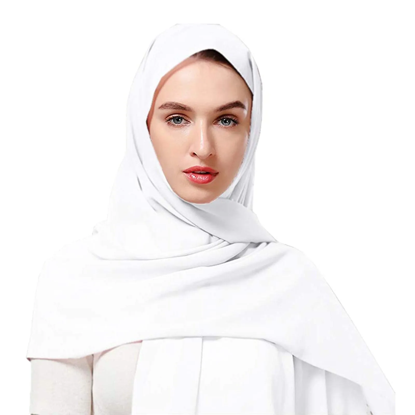 

Long Fleece Wrap Hat Scarf Set for Women Muslim Elegant Women's Loose Girls Toddler Scarf Slouchy for Women with Scarf