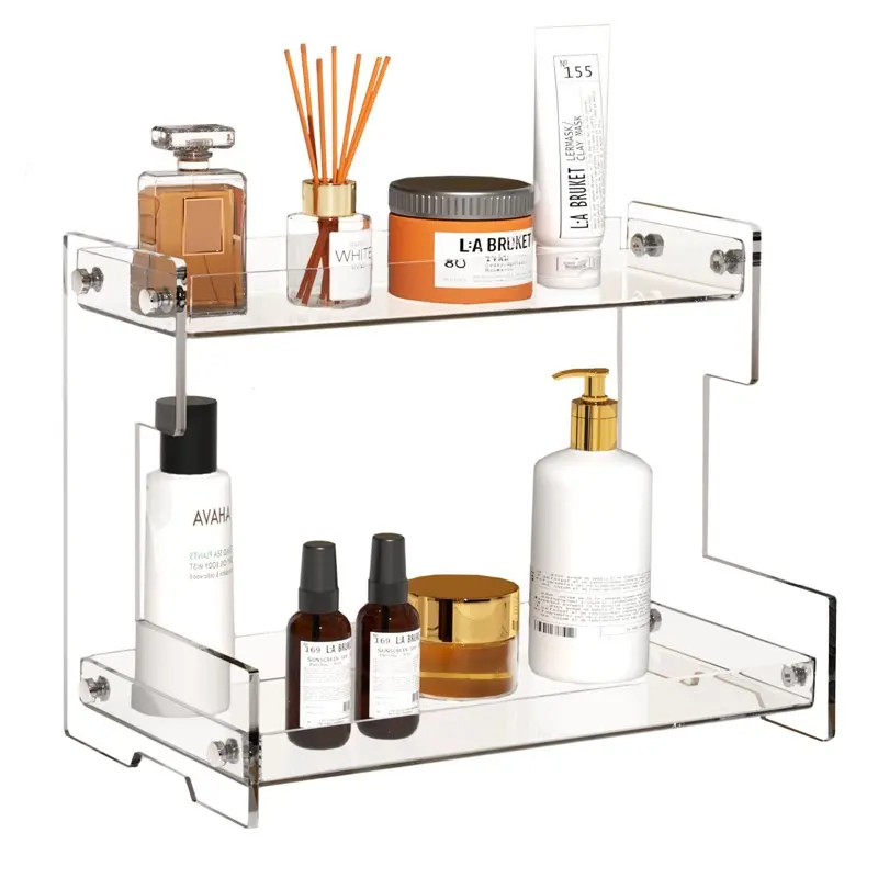 

2 Tier Bathroom Counter Organizer Acrylic Countertop Organizer Makeup Organizer Perfume Organizer Vanity Organizer Spice Rack Or