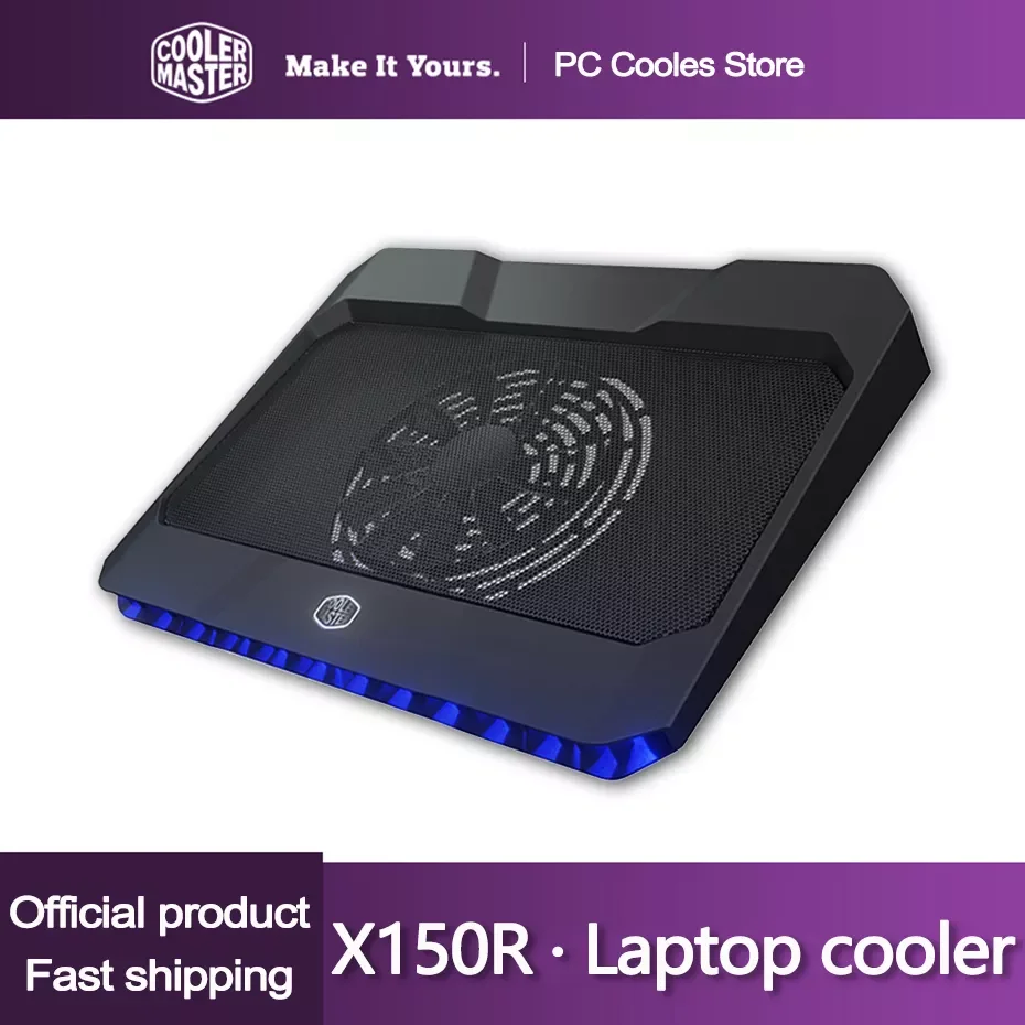 

Cooler Master X150R Laptop Cooling Pad Notebook coolers Base Notepal With 160mm silent Fan Supports up to 17" laptops