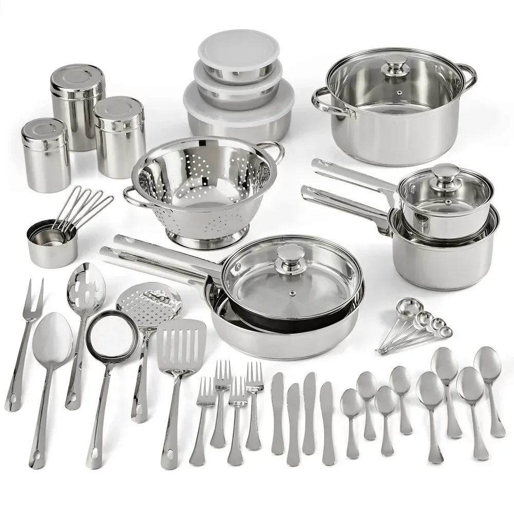 

Steel Cookware and Kitchen Combo Set