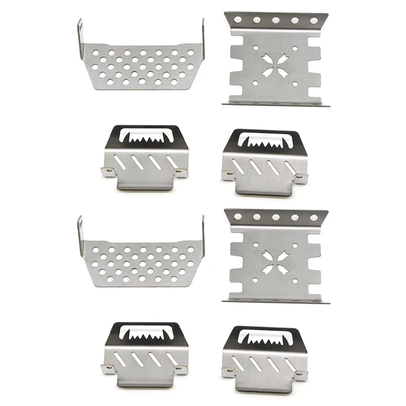

2X Metal Chassis Armor Axle Protector Plate for 1/10 YK4102 YK4103 1/8 YK4082 YiKong RC Crawler Upgrade Parts